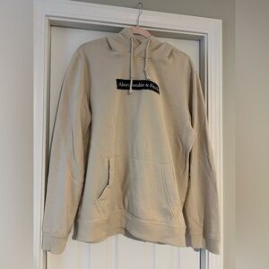 Abercrombie & Fitch Cream Sweatshirt hoodie